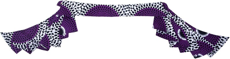 VeritableWax African Fake Collars for Women Blouse Bows Classic Kente Multicolor False Collar - Image 2